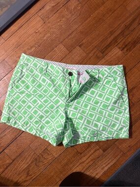Merona Green Geometric Print Jean Shorts
